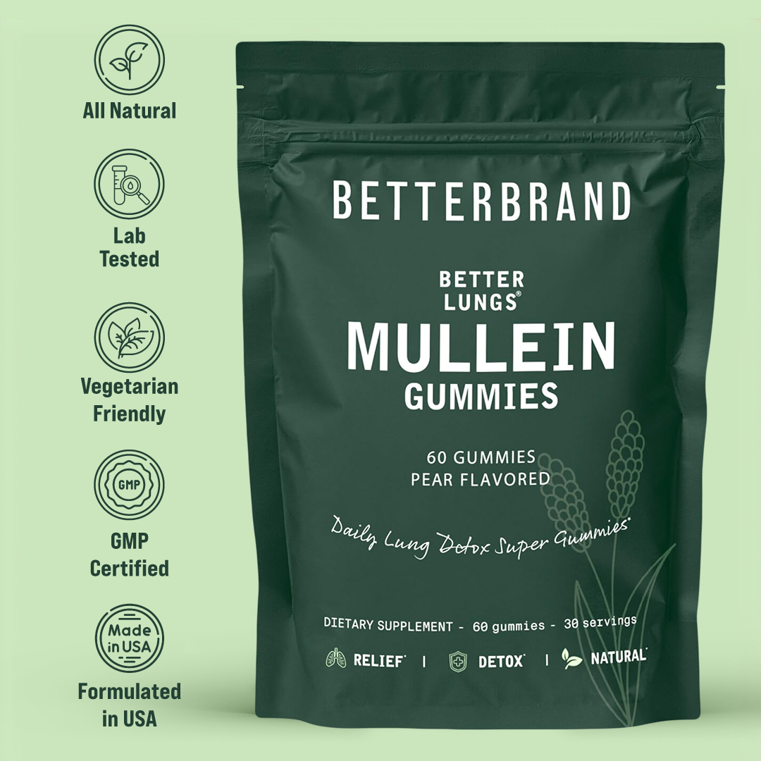 BetterLungs® Mullein Gummies - Mullein Supplement - Betterbrand